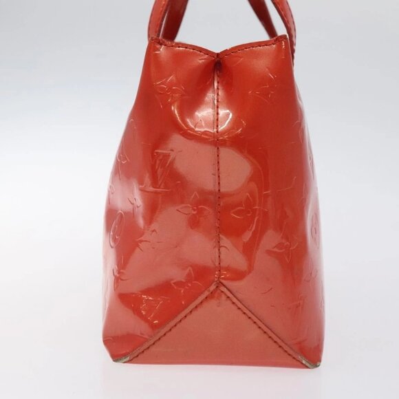 LOUIS VUITTON Vernis Wilshire PM Hand Bag Orenge Sunset - Picture 5 of 15